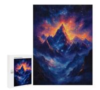 Lot de 500 puzzles pour adultes Starry Mountain Peak pour Adultes Jouet Décoration murale Décoration de la maison 500 pièces