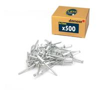 Lot de 500 - Rivet pop aveugle épanoui fleur éclaté tête plate aluminium/acier 4x12 mm