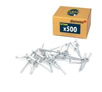 Lot de 500 - Rivet pop aveugle tête plate aluminium/acier 4x16 mm