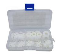 Lot de 500 rondelles blanches en nylon, 500 pièces de fixation industrielle, 100 pièces en plastique et nylon blanc, adaptées pour la maison et le rangement, etc. Un total de 500 rondelles