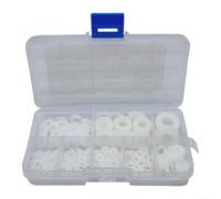 Lot de 500 rondelles plates en nylon blanc, 8 tailles pour réduire la friction et les fuites, matériel isolé pour une utilisation industrielle et automobile
