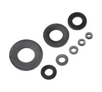 Lot de 500 rondelles plates épaisses en nylon noir compatibles avec fixations métriques M2 M2 5 M5 M6 M8 M10 utilisées pour l'assemblage électrique et mécanique