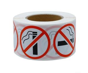 Lot de 500 rouleaux ronds sans autocollants pour intérieur et extérieur dans les services alimentaires, les transports, les magasins et les bâtiments publics