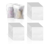 Lot de 500 sachets de thé tirés - En non-tissé - Infuseur à thé - Infuseur à thé - Multifonctionnel - Convient pour le thé, les matériaux médicaux, les épices (6 x 8 cm)