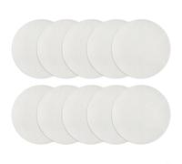 Lot de 500 tapis ronds anti-adhésifs en papier sulfurisé pour friteuse à air, 3 tailles pour Mantou, Dim Sum, gâteaux, résistants à la chaleur, compatibles avec tous les cuiseurs vapeurs, blanc (10 cm