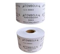 Lot de 500 tomboles en vrac avec section de contrôle - Tombola en vrac de 1 à 500 en rouleau - Pour tombola, événement scolaire, mariage, fête d'entreprise, bazar et fête d'association (1 à 500 lots)