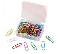 Lot de 500 trombones mignons en acier inoxydable de couleurs assorties pour papiers, bureau, école et usage personnel