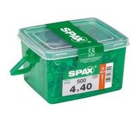 Vis à bois Wirox Spax torx A9J 4x40mm - 500 pièces