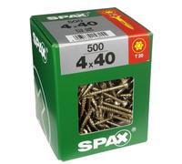 Lot de 500 vis acier tête fraisée torx SPAX, TF TX 4x40 WIROX