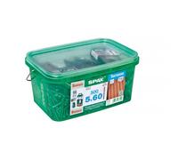 Lot de 500 vis terrasse acier t?te cylindrique SPAX, Diam.5 mm x L.60 mm