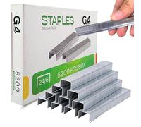 Lot de 5000 agrafes standard n°16 24/6 - Agrafes 24/6 mm pour agrafeuses et pinces de bureau, fournitures de bureau et scolaires, capacité de 25 feuilles