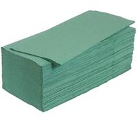Lot de 5000 serviettes en papier pliées ZZ - Vert - 25 x 23 cm - 1 couche