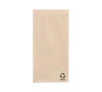 Lot de 5000 serviettes en papier recyclé, 1 épaisseur, pliage 1/8, 33 x 33 cm, couleur naturelle, en papier recyclé