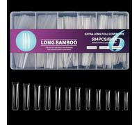 Lot de 504 faux ongles professionnels en ABS pour fêtes et mariages Utilisation quotidienne Décoration d'événements spéciaux Durabilité