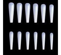 Lot de 504 faux ongles XXL à couverture complète avec motifs cercueils