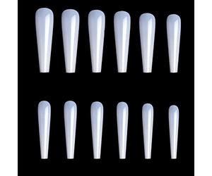 Lot de 504 faux ongles XXL à couverture complète avec motifs cercueils