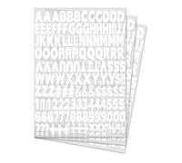 Lot de 504 lettres et chiffres thermocollants de 2.5 cm,Lettres de l'alphabet et chiffres,Tissu vinyle,Lettres de sport,Pour t-shirts, vêtements,Décoration artisanale (5 couleurs en option),Blanc