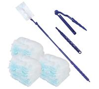 Lot de 51 pour Swiffer Plumeau Poussiere Recharge,Recharges Plumeau Duster,avec 1 poignée télescopique,kit de plumeau en Microfibre,Peut être utilisé pour Nettoyer La Poussière,La Saleté,Les Poils