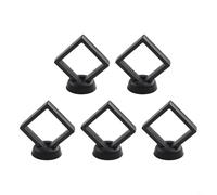 Lot de 510 boîtes de présentation flottantes avec support transparent pour bijoux, bagues, pièces de monnaie, objets de collection et petits objets (noir, 5 pièces)