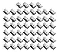 Lot de 52 clips de câble pour panneau solaire PV en acier inoxydable - Clips métalliques de remorque - Bornes de câble - Fixation du panneau solaire - Pour ordinateur portable, câble Ethernet, bureau