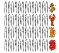 Lot de 52 craquelins et outils de crabe, casse-crabe, pinces à homard, outils de cracker à fruits de mer très résistants, ensemble de casse-noix