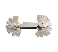 Lot de 52 jauges de filetage en acier inoxydable avec métrique 60 degrés et 55 degrés pour la mesure du filetage dans les projets de mécanique, d'ingénierie et de bricolage