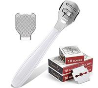 Lot de 52 rasoirs anti-callosités comprenant 50 tranches de rechange, un rasoir anti-callosités et une tête de lime pour pieds et mains