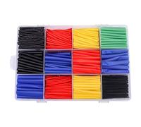 Lot de 530/800 gaines thermorétractables pour isolation électrique - Assortiment de câbles électriques - Rapport 2:1 - Étanche