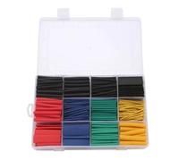 Lot de 530 gaines thermorétractables élastiques 2:1 pour cravate, fil fixe réutilisable, 127/280/328/530 pièces (530 pièces avec boîte)