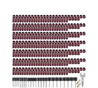 Lot de 531 ponceuses à tambour 7 grains 80-600 pour outils rotatifs DIY | 504 tambours de ponçage pour sept grains avec trois diamètres pour le bois, le métal, le plastique, la pierre et les projets