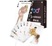 Lot de 54 cartes à jouer en forme de cœurs pour tours de magie D6-7P28