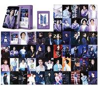 Lot de 54 cartes photo BTS Lomo Kpop, marchandise BTS, mini cartes illustrées BTS, cartes photo Bangtan Boys (lot E)