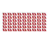 Lot de 54 mini autocollants en forme de drapeau pour voiture, bureau et maison 20 x 12 mm