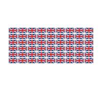 Lot de 54 mini autocollants lisses - 20 x 12 mm - Motif drapeau du Royaume-Uni - Pour voiture, bureau et maison