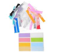 Lot de 54 pochettes de rangement pour médicaments avec fermeture éclair - En PVC imperméable - Autocollants inclus - Compact