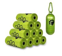 Lot de 540 Sacs Chien Biodégradables avec Distributeur et Clip pour Laisse, 27 Rouleaux, Extra Épais, à l'Épreuve des Fuites, Sachet Ramassage Excréments pour Chien