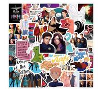 Lot de 55 autocollants Keeper of The Lost Cities pour enfants, mignons autocollants imperméables en vinyle pour ordinateur portable (gris)