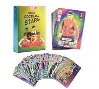 Lot de 55 cartes en aluminium édition limitée 2025 - Coupe du monde de football 2025 - Cartes de football dans une boîte métallique pour football F|Premier League et UEFA