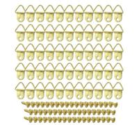 Lot de 55 crochets de suspension avec 55 vis, crochets pour cadre photo, crochets de suspension, kit de crochets pour cadre photo, pour maison, bureau, photo, peinture, doré