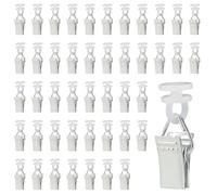 Lot de 55 pinces à rideaux avec roulettes pour rideaux enroulables