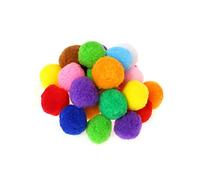 Lot de 55 pompons moelleux pour loisirs créatifs, fabrication de poupées, décoration - 2 cm