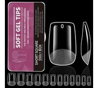 Lot de 550 faux ongles en gel en forme d'amande - Couverture complète - En acrylique souple - Pour manucure élégante - Accessoire de nail art à la maison
