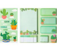 Lot De 550 Feuilles De Notes Autocollantes En Forme De Cactus Positif, « We Grow When Things Are Hard » - Pour Enfants, Enseignants, Étudiants, Bureau, École, Cadeau