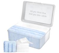 Lot de 550 ronds en coton de qualité supérieure, hypoallergéniques, extra doux et non pelucheux, carrés durables pour le démaquillage du visage, des lèvres et des yeux
