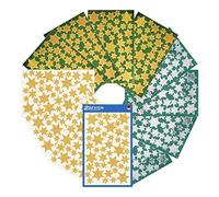 Lot de 556 stickers étoiles de Noël doré/argenté