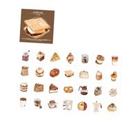 Lot de 56 feuilles de notes adhésives sur le thème de la nourriture pour journaux, agendas, décoration