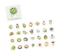 Lot de 56 feuilles de notes adhésives sur le thème de la nourriture pour journaux, agendas, décoration