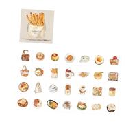 Lot de 56 feuilles de notes adhésives sur le thème de la nourriture pour journaux, agendas, décoration