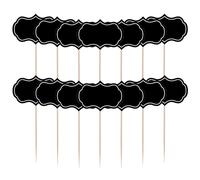 Lot de 56 mini tableaux noirs pour buffet avec drapeaux à écrire, pour gâteaux, buffets, inscriptions décoratives