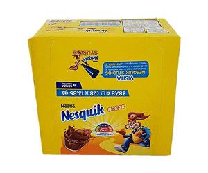 Lot de 56 sachets monodoses sans soudure préparés solubles pour boisson à base de cacao maigre et vitrine milk and choculate